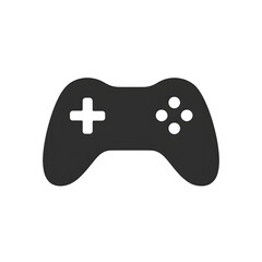 game controller silhouette icon, flat vector, transparent backgroun