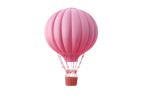 Pink hot air balloon