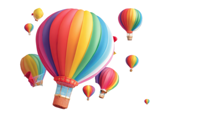 Colorful hot air balloons in the sky (1)
