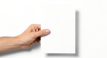 Obraz premium Flyer Mockup Held by a Hand