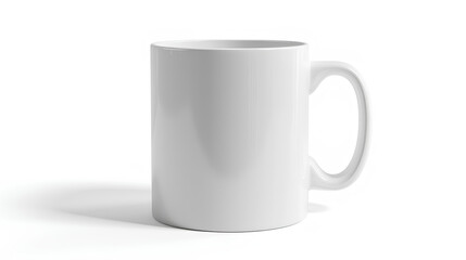 Fototapeta premium white cup isolated on white