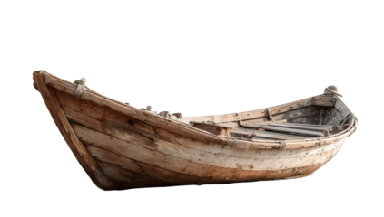 Old wooden fishing boat