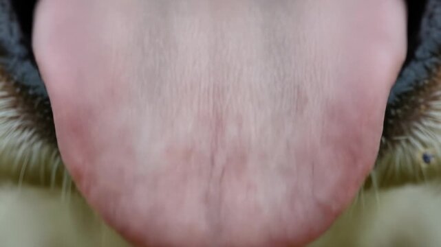Close-Up of a Cow's Tongue: Texture and Detail