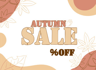 秋のセール　背景素材