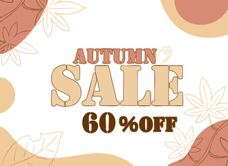 秋のセール　背景素材