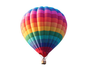 Fototapeta premium Colorful hot air balloon against black background (20)