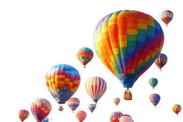 Fototapeta premium Colorful hot air balloons in the sky (11)
