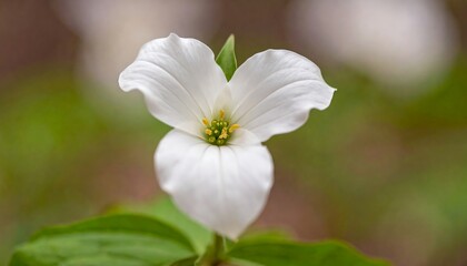Close-up of a white trillium flower (1)
