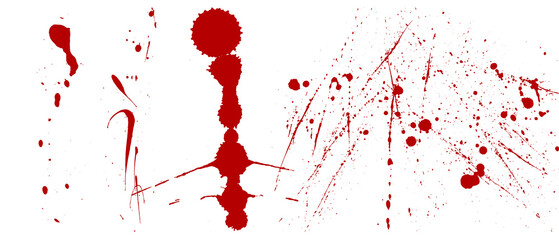 Red Blood Splatter for Science and Medical Education, Social Issues Awareness, and Graphic Design Resource