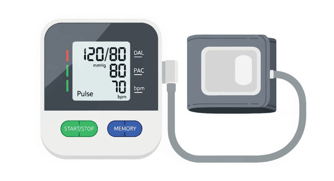 Digital Blood Pressure Monitor for Health Check.