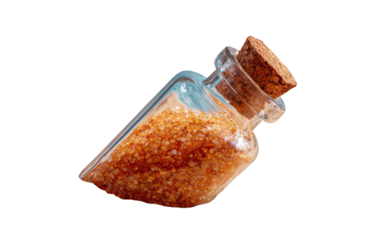 Amber spice in glass jar
