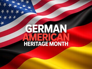 Celebrating german american heritage month with the stars and stripes and the german flag
