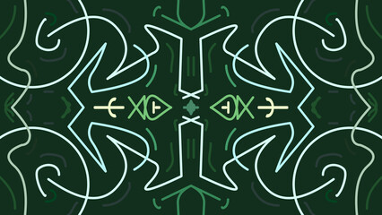 Abstract kaleidoscope design featuring symmetrical patterns. ideal for backgrounds or creative projects.