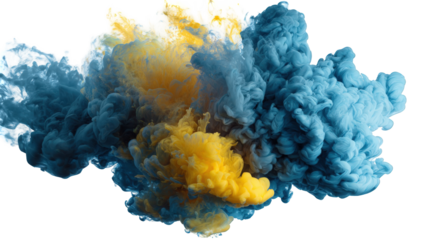Abstract ink cloud explosion