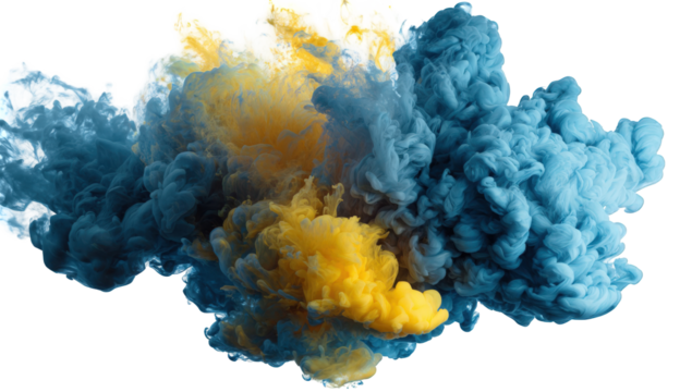 Abstract ink cloud explosion