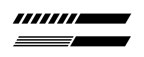 Checkers Race Black Geometric Stripes Vector Design.