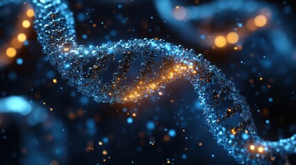 Digital Rendering of a DNA Double Helix Structure