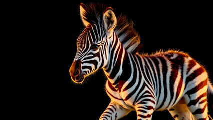 Fototapeta premium Baby Zebra Morning