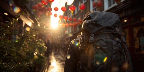 Durable outdoor backpack perfect for hiking camping trekking adventure and travel with waterproof lightweight ergonomic design for exploration and outdoor activities