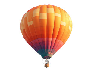 Naklejka premium Hot air balloon in vibrant hues