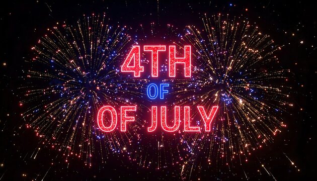 Fireworks display celebrating the 4th of July