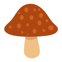 Mushroom with Spots Edible Forest Nature Icon
