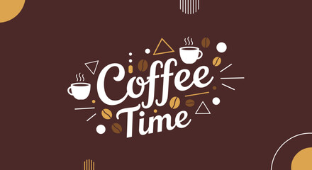 Obraz premium Enjoy a delightful coffee break! Perfect for social media, blogs, and cafe promotions, coffee time