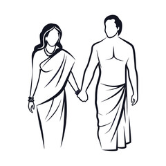 Traditional Indian Wedding Ceremony with Bride and Groom Sharing Light Symbolic of Their Union and New Beginnings