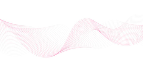 Abstract wave element for design. Digital frequency track equalizer. Stylized line art background. Vector illustration. Wave with lines created using blend tool.
