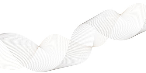 Abstract wave element for design. Digital frequency track equalizer. Stylized line art background. Vector illustration. Wave with lines created using blend tool.