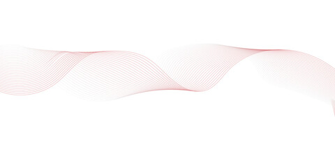 Abstract wave element for design. Digital frequency track equalizer. Stylized line art background. Vector illustration. Wave with lines created using blend tool.