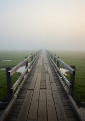 霧の彼方へ続く道