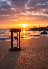 朝焼けの砂時計