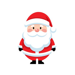 Vector art of cute cartoon illustration of santa claus, perfect for christmas and holiday designs