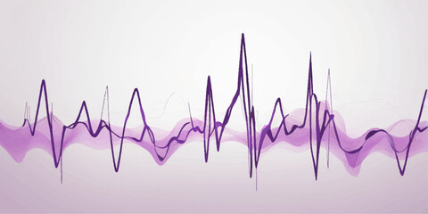 Green medical ecg heartbeat pulse graph on a black monitor is an abstract illustration of health and medicine
