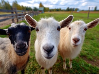 Obraz premium Sheep Posing for a Selfie