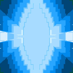 Obraz premium Abstract kaleidoscope design featuring symmetrical patterns. ideal for backgrounds or creative projects.