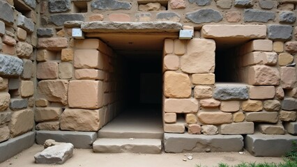 Tiwanaku Temple Entrance Bolivia Stone Building