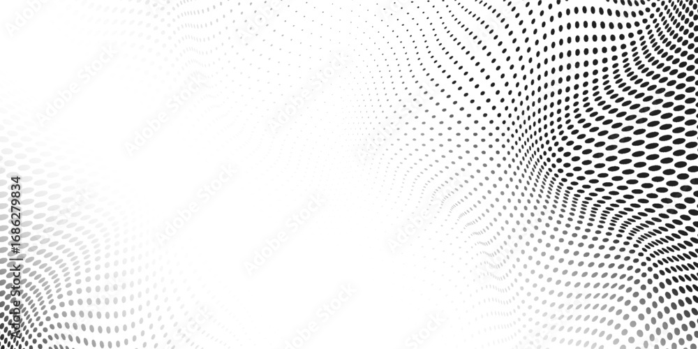 Aufkleber dotted gradient halftone background. horizontal seamless dots pattern in pop art style. abstract mod