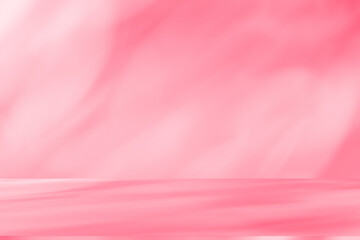 Wall interior background, studio and backdrops show products.with shadow from window color pink background for text insertion and presentation interior decoration	