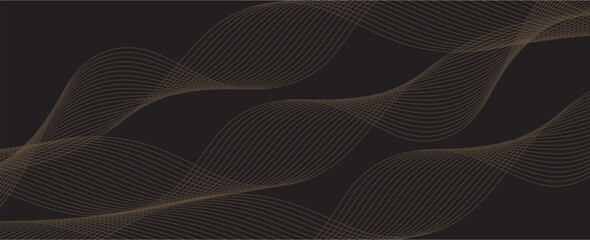 Abstract background design modern black and gold geometric elements vector illustration. vector