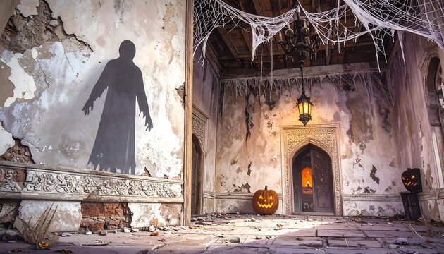Haunted Hallway, Halloween Scene - Powered by Adobe