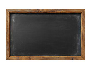 Aged chalkboard with weathered wood frame and copy space, ideal for messages or visual