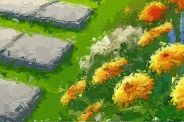 Various oil paintings, flowers, cats, dogs, chrysanthemums, landscapes, streams, birds, roses, peonies, forests, rabbits, lakes