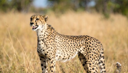 Naklejka premium Cheetah in savanna