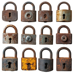 Rusty padlocks png old padlock png vintage lock png corroded padlock png antique lock png broken padlock png iron padlock png transparent background image