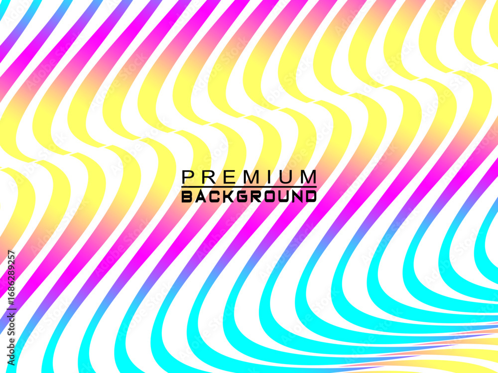 Fototapete abstract vector background with colorful dynamic flowing wave pattern, suitable for modern digital a