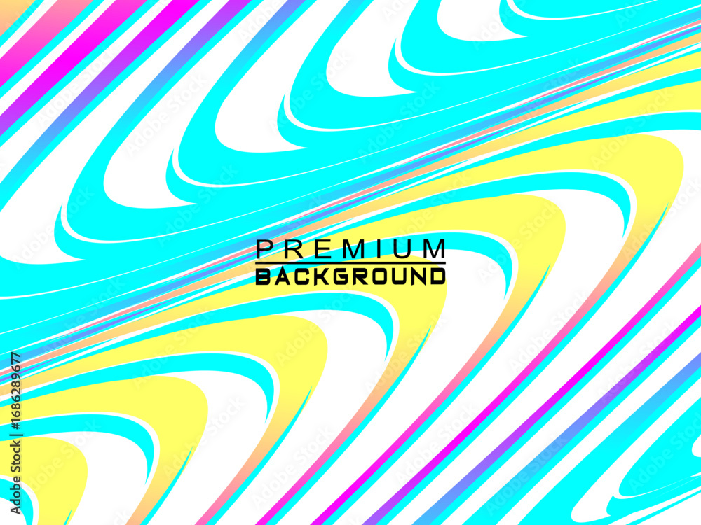 Poster abstract vector background with colorful dynamic flowing wave pattern, suitable for modern digital a