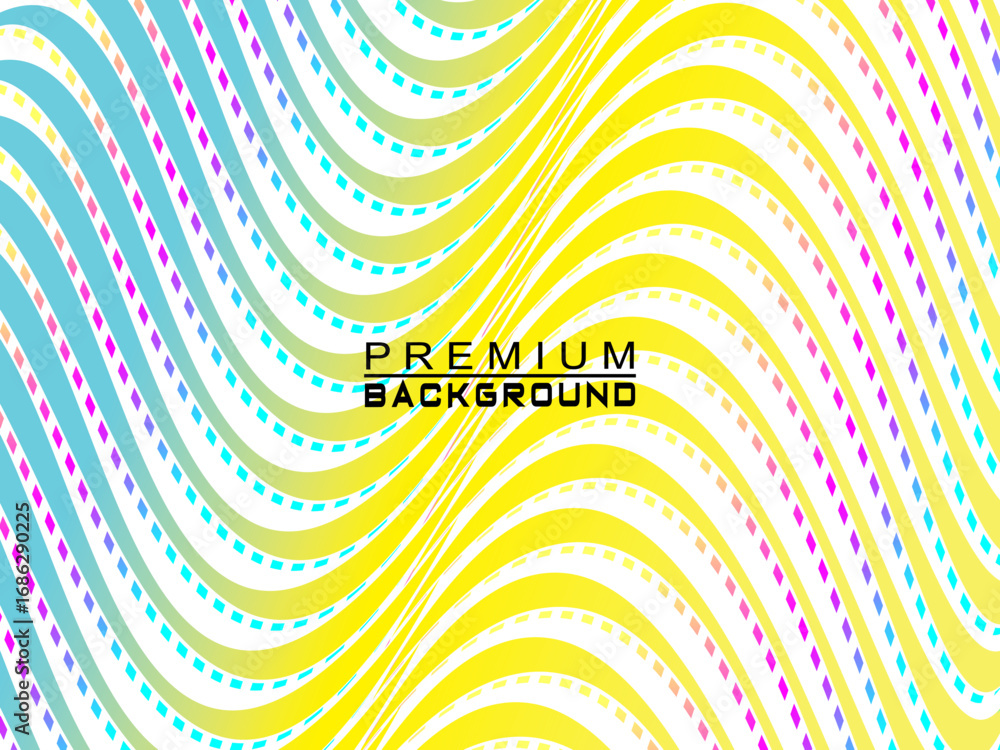 Fototapete abstract vector background with colorful dynamic flowing wave pattern, suitable for modern digital a