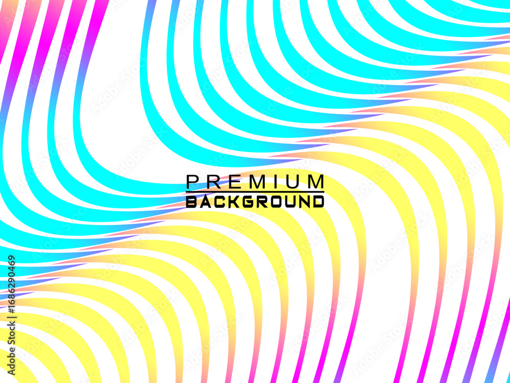 Poster abstract vector background with colorful dynamic flowing wave pattern, suitable for modern digital a